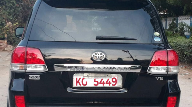 KG number plate kenya