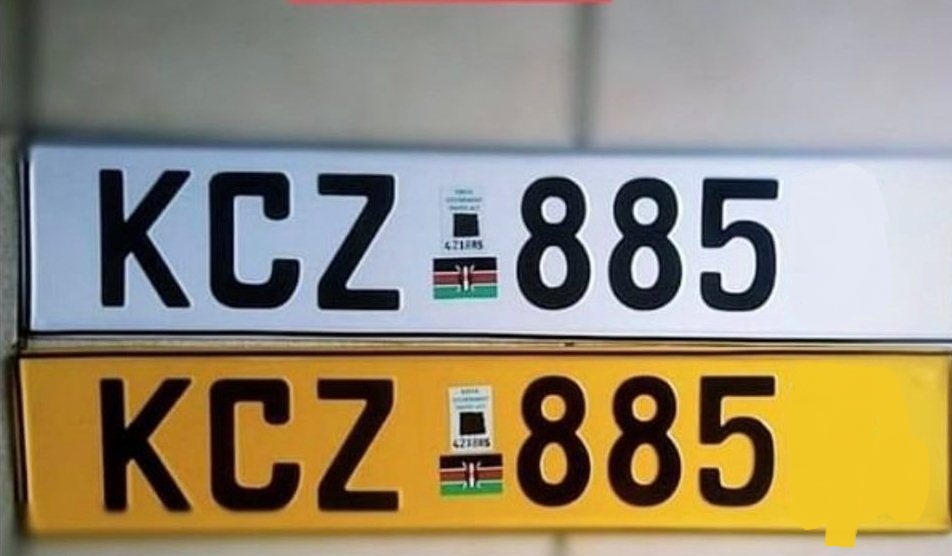 Number Plates in Kenya