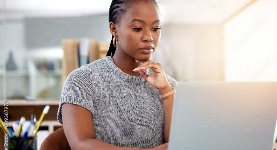 Woman applying on NTSA Portal
